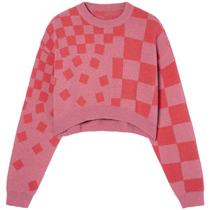 
EPTISON sweater women's 2025 autumn new design loose short gentle style sub-knit sweater top