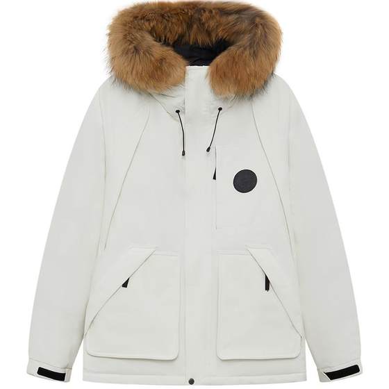 
TeenieWeenie Bear Men's Fashion Wool Collar Down Jacket Men's Winter Casual Waterproof Couple Jacket