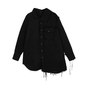 JNBY/Jiangnan Buyi Autumn and Winter Woolen Jacket Women's Medium Long Shirt Collar Commuting Casual Long Sleeve 5N0810280