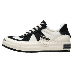
[Same style as Li Yunrui] xVESSEL black tail Dexun shoes for men, low-cut panda color height-increasing sneakers, canvas shoes for women