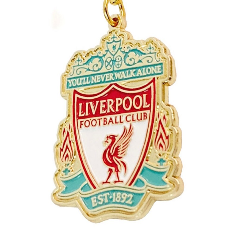 プレミアリーグ　リバプール記念グッズ リバプールFC 公式チームキーチェーン - 両面エンブレム