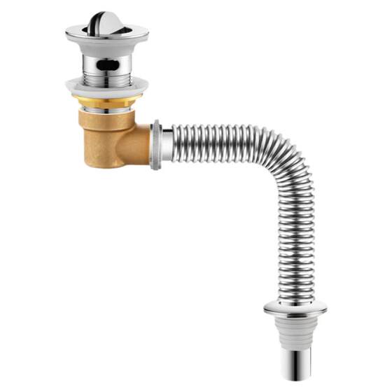 Wash basin drain accessories European standard drain basin drain pipe side drain stainless steel wall drain space saving wash basin