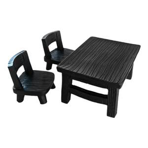 
Small doll house accessories scene model rag doll mini props resin small furniture mini table and chair ornaments