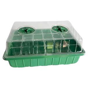 Three -piece set of polynuts and breeding pots to cultivate breeding box moisturizing and breeding seedlings, 12 -hole plastic breeding box lid