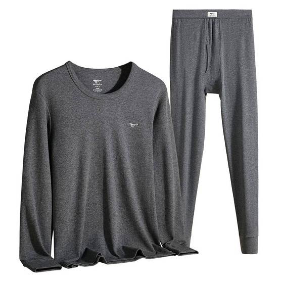 七匹狼本命年男士内衣套装纯棉秋衣秋裤男马年红衣服保暖内衣男款