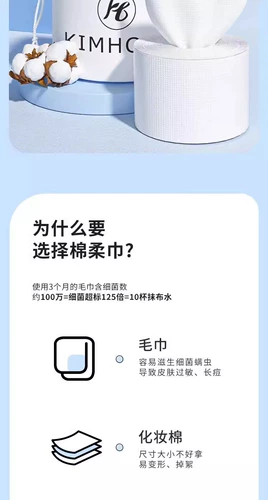 Хлопковые влажные салфетки для умывания, косметическое очищающее молочко, бумажные салфетки для лица, увеличенная толщина, для салонов красоты