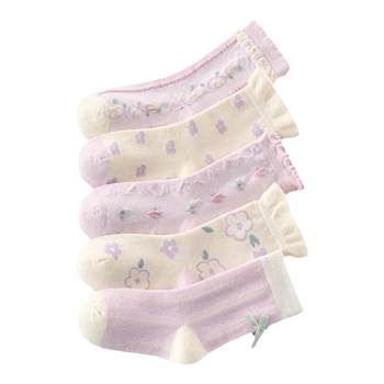 
Girls' Socks Spring and Autumn Thin Mid-Tube Socks Children's Baby Girls' Socks Pure Cotton Autumn and Winter Little Girls' Baby Autumn Cotton Socks