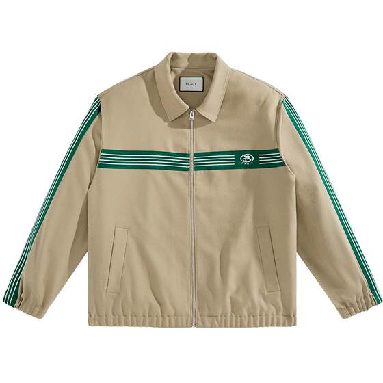 
Peacebird men's clothing, spring striped jacket, men's casual jacket trend