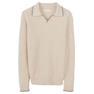 
GOBI Gobi autumn and winter casual lapel POLO collar cashmere men's sweater sweater top bottoming shirt MK200