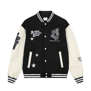 
Weidong Xingchi baseball uniform jacket men's spring and autumn new American sports loose casual couple cardigan jacket women