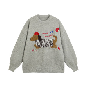 [Tian Jiarui Same] ManySton American Tide Tide Master 2024 Boys Sweater Couple Knitkin
