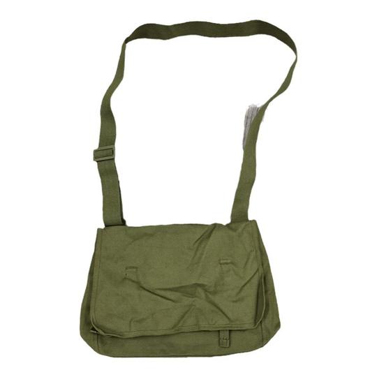 キャンバスショルダーバッグ - アーミーグリーン - ヴィンテージスタイル