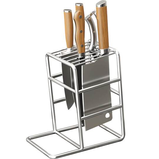Knife Rack 304 Stainless Steel Kitchen Countertop Storage