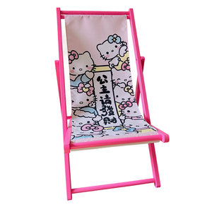
Rose pink personalized custom beach chair solid wood lounge chair internet celebrity camping outdoor convenient leisure household folding chair