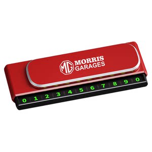 Car sun protection temporary parking license plate telescopic hidden car phone plate luminous digital car interior ornament