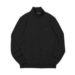 
HLA/Heilan House business high collar long-sleeved sweater 25 autumn and winter new pure wool lapel pullover sweater for men