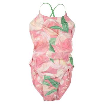 HOOG peach women's triangular one-piece swimsuit