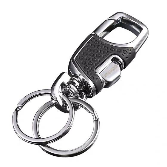 
Free shipping genuine Omeida car high-end keychain stainless steel metal high-end men's and women's keychain 3718