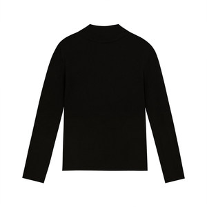 
Large size fat girl half turtleneck pullover knitted base sweater for women in autumn and winter new long-sleeved inner warm top