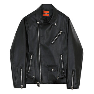 
MRCYC Men's Leather Jacket Men's Korean Trendy Loose and Handsome Spring and Autumn Motorcycle Wear Casual Jacket Trendy