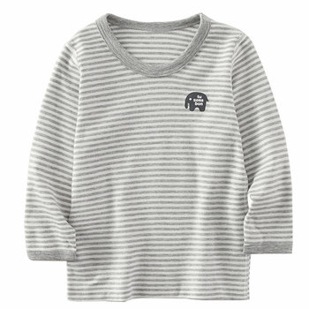 Japanese children's autumn clothes pure cotton inner long-sleeved suit