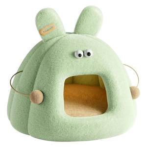 
Cat nest closed winter warm cat house winter sleeping kitten bed safe nest winter thickened dog house tent