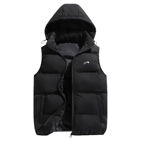 
Guirenniao cotton vest men's winter 2025 new men's outer wear hooded horse clip women's vest warm vest autumn