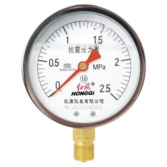 
China Hongqi earthquake-resistant pressure gauge shock-resistant air pressure oil pressure water pressure gauge YTN100 complete all kinds of pressures
