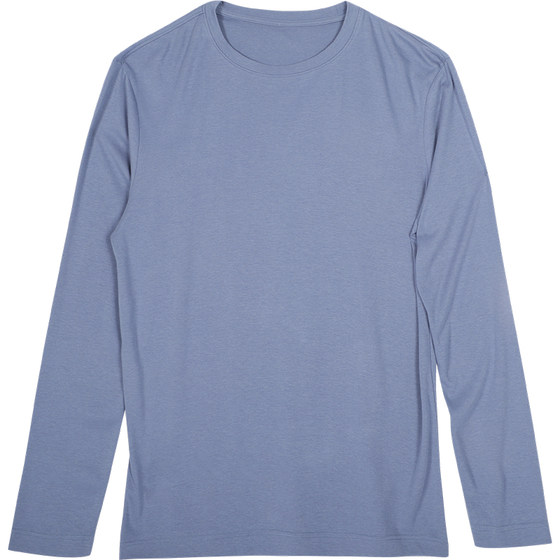 SeaRoad liquid ammonia combed water soft cotton long-sleeved T-shirt basement autumn casual round neck base shirt men's versatile top

