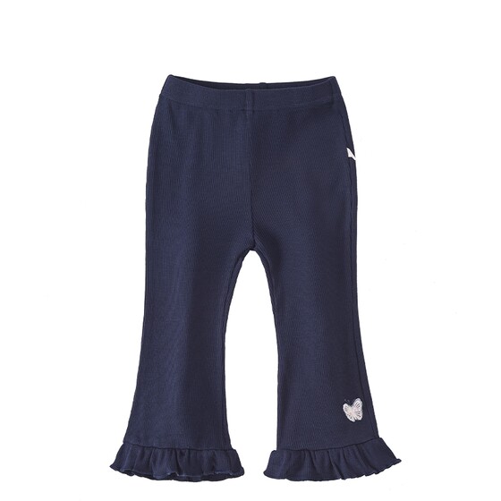
Children's summer leggings, children's nine-point pants, thin antibacterial girls' pants, breathable three-year-old baby bell bottoms for women