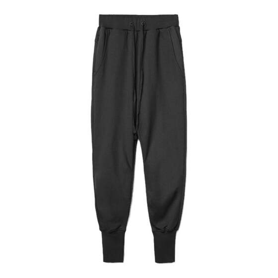 
Spring new sports trousers elastic slim fit elastic zipper pocket threaded trouser legs fitness casual small foot sweatpants