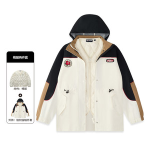 FILA FUSION Fashion Brand Cotton Clothes Two-Piece Set Women's 2024 Winter New Fashionable Casual Loose Top
