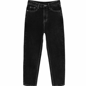 Women's plus size black jeans harem ninth pants