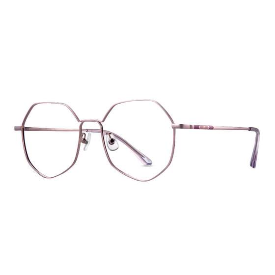 Haixionan glasses frame can be equipped with lens myopia glasses female trendy polygonal eye frame mirror frame male N71102