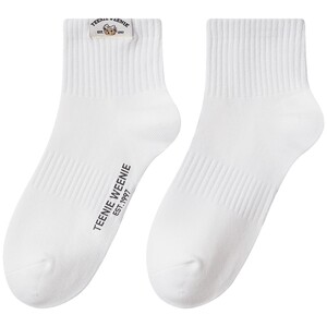 
TEENIEWEENIE bearnova bear women's clothing playful and lively casual sports multi-color short socks boat socks