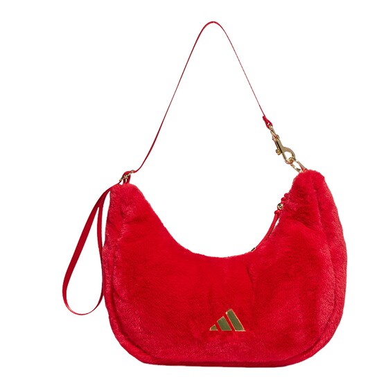 
adidas Adidas New Year's Crossbody Bag 2026 Spring Women's Practical Furry Sports Handbag KR2566
