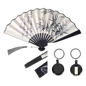 
The same type of Xiaohongshu gyration flying fan telescopic buckle automatic fan gyration magic props creative multifunctional
