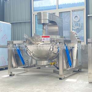 
Fully automatic electric heating thermal oil planetary stirring wok, hot pot base stir-frying machine, chili sauce stirring wok