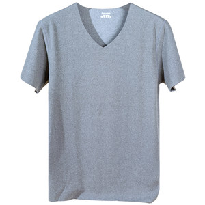 Waves, warm short -sleeved T -shirt men's double -sided linquet jacket half -sleeved long -sleeved velvet bottom shirt autumn and winter