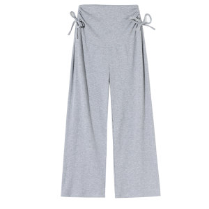 
Jingqi Maternity Pants Spring and Summer Outerwear Pure Cotton Wide-Leg Pants Summer Thin Style Trousers Maternity Clothes for Pregnancy