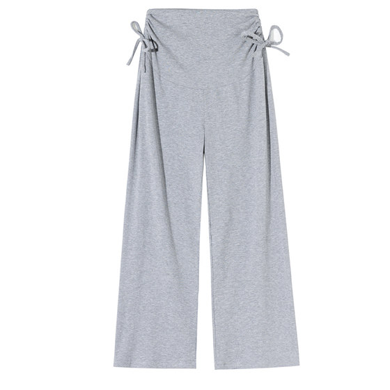 
Jingqi Maternity Pants Spring and Summer Outerwear Pure Cotton Wide-Leg Pants Summer Thin Style Trousers Maternity Clothes for Pregnancy