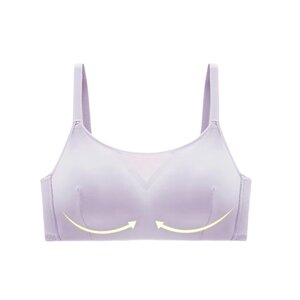 
Caixianer Wireless Bandeau Bra Women's Small Breast Gather Thin Anti-Exposed Back Beautiful Girl Underwear