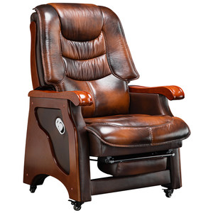 Boss chair leather office long sedentary comfortable lying chair home computer chair, transfer chair office chair business big chair