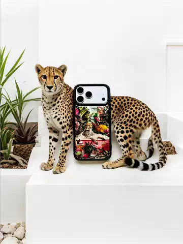 ssself Cheetah Botanical Tropical Leaves iPhone Case for iPhone 13 – 17
