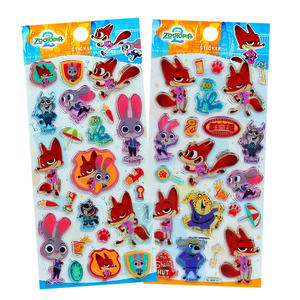 
Zootopia three-dimensional crystal candy stickers children's rewards baby toys stationery decoration cartoon stickers