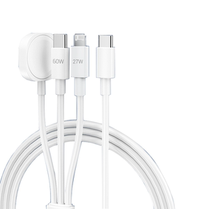 
Pinsheng three-in-one fast charging data cable 16 charging cable is suitable for Apple iwatchs1-11 generation watches iPhone17 mobile phones Huawei Android iPad tablet notebook typec three-head cable