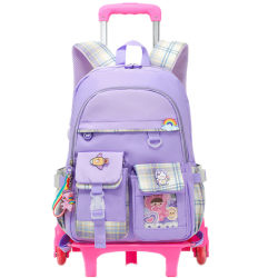 Elementary school students' large capacity trolley schoolbag for climbing stairs