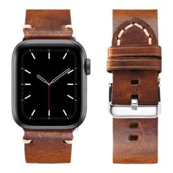 Changsheng Je Vhodný Pro Apple Watch S8 řemínek Apple Watch8 Pravá Kůže Iwatch řemínek Se/7/2/3/6 Italská Vrchní Vrstva Hovězí Kůže Watch Leather Band Wristband