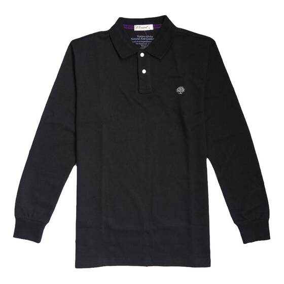 
Fat man's high-end lapel long-sleeved T-shirt men's cotton plus fat plus size business casual loose autumn and winter burgundy Polo shirt