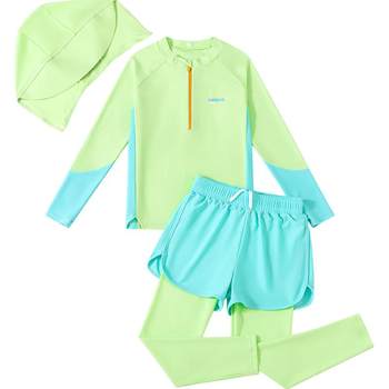 
Boys sun protection swimsuit with sun protection hat